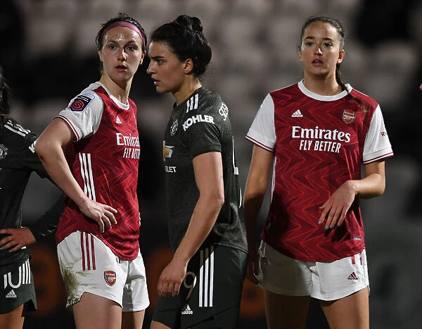 Intense Rivalry Unfolds: Arsenal Women vs Manchester United Women at Empty Meadow Park Amidst the Pandemic