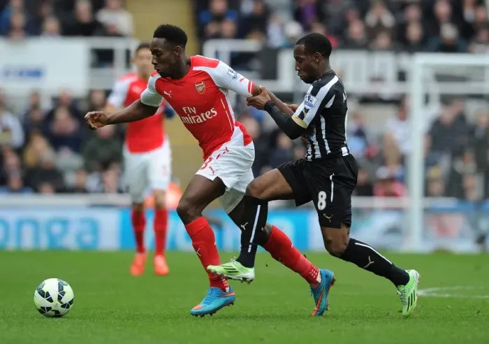 Framed Print : Intense Rivalry: Welbeck vs. Anita - Arsenal vs. Newcastle United, Premier League 2014 / 15 Framed Print : Intense Rivalry: Welbeck vs. Anita - Arsenal vs. Newcastle United, Premier League 2014 / 15