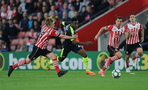 Intense Rivalry: Welbeck vs Ward-Prowse - Southampton vs Arsenal Clash in Premier League