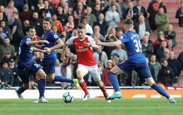 Intense Showdown: Ramsey vs. Darmian & McTominay (Arsenal vs. Manchester United, 2016-17)