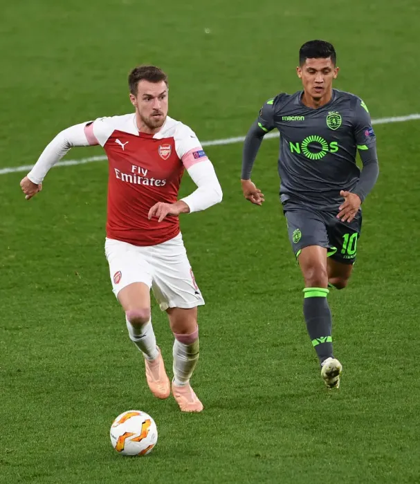 Framed Print : Intense Showdown: Ramsey vs. Montero in Arsenal's Europa League Battle Framed Print : Intense Showdown: Ramsey vs. Montero in Arsenal's Europa League Battle
