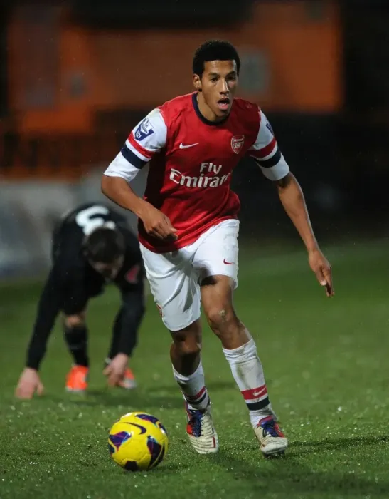 Framed Print : Isaac Hayden in Action: Arsenal U19 vs Athletico Bilbao U19 - NextGen Series Framed Print : Isaac Hayden in Action: Arsenal U19 vs Athletico Bilbao U19 - NextGen Series