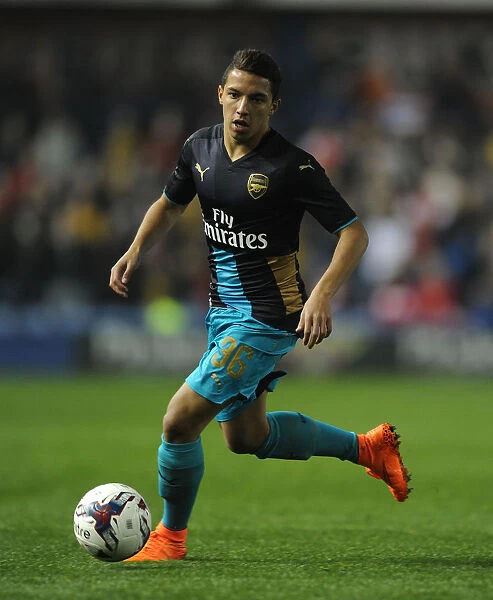 Ismael Bennacer in Action: Arsenal vs. Sheffield Wednesday, Capital One Cup 2015-16