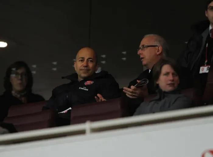 Framed Print : Ivan Gazidis, Arsenal CEO, Watches Arsenal Ladies Triumph Over Chelsea Ladies at Emirates Stadium