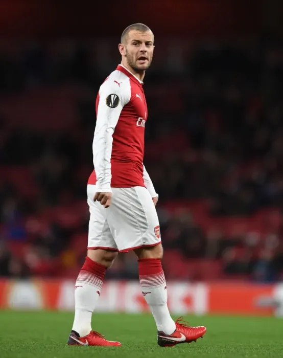 Framed Print : Jack Wilshere: In Action for Arsenal against BATE Borisov, UEFA Europa League 2017-18