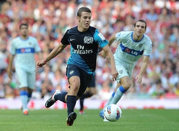 Jack Wilshere in Action for Arsenal against Boca Juniors, Emirates Cup 2011