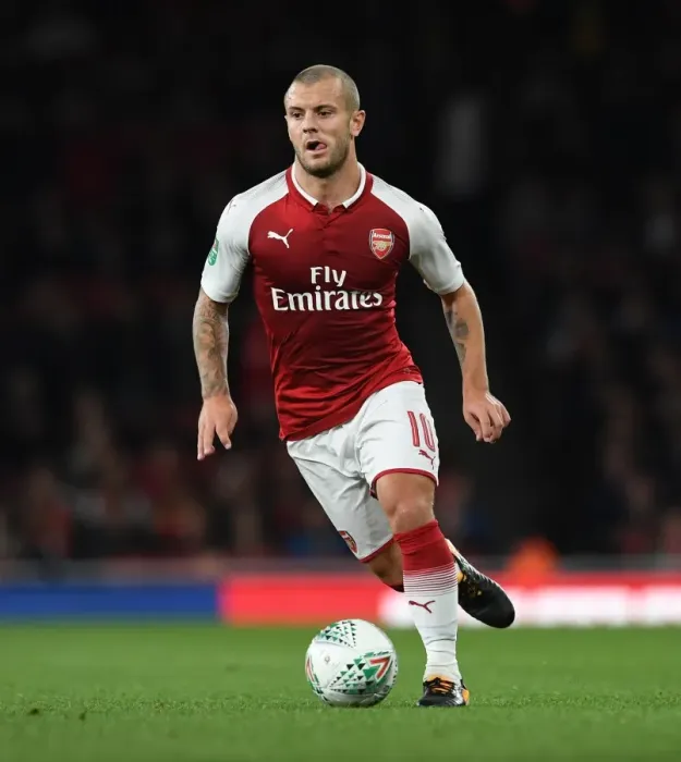 Framed Print : Jack Wilshere: In Action for Arsenal against Doncaster Rovers, Carabao Cup 2017-18