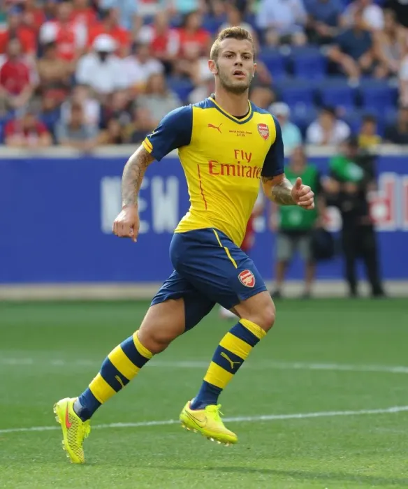 Framed Print : Jack Wilshere in Action: Arsenal vs. New York Red Bulls Pre-Season Friendly, 2014 Framed Print : Jack Wilshere in Action: Arsenal vs. New York Red Bulls Pre-Season Friendly, 2014