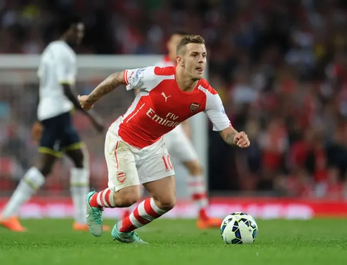 Framed Print : Jack Wilshere in Action: Arsenal vs. Tottenham Hotspur, Premier League 2014-15 Framed Print : Jack Wilshere in Action: Arsenal vs. Tottenham Hotspur, Premier League 2014-15