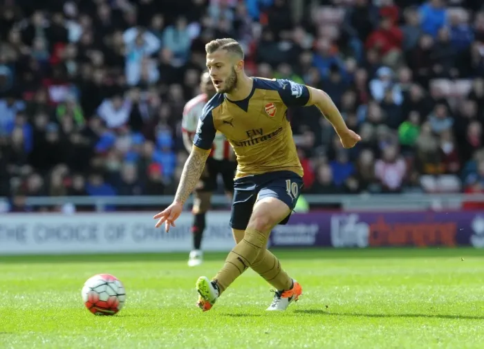 Framed Print : Jack Wilshere in Action: Arsenal vs. Sunderland (Premier League 2015-16) Framed Print : Jack Wilshere in Action: Arsenal vs. Sunderland (Premier League 2015-16)