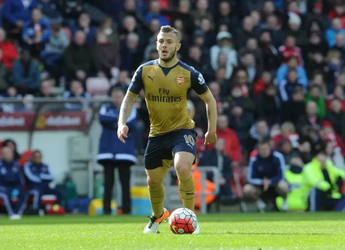 Framed Print : Jack Wilshere in Action: Arsenal vs. Sunderland (Premier League 2015-16)