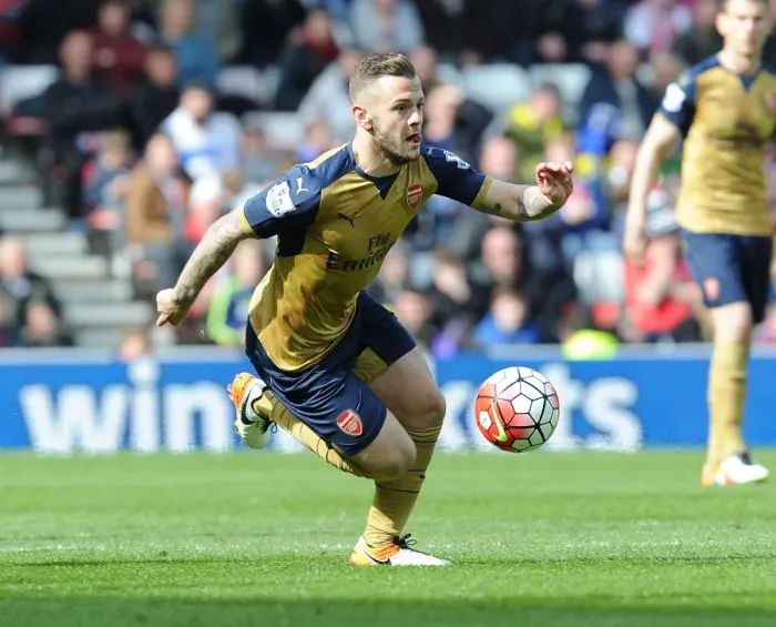 Framed Print : Jack Wilshere in Action: Arsenal vs. Sunderland (2015-16)
