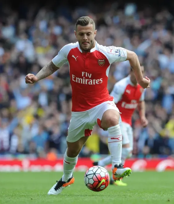 Framed Print : Jack Wilshere in Action: Arsenal vs. Aston Villa, Premier League 2015-16