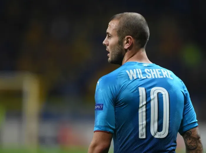Framed Print : Jack Wilshere in Action: Arsenal vs. FC BATE Borisov, UEFA Europa League 2017-18