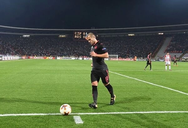 Jack Wilshere in Action: Arsenal vs. Red Star Belgrade, UEFA Europa League 2017-18