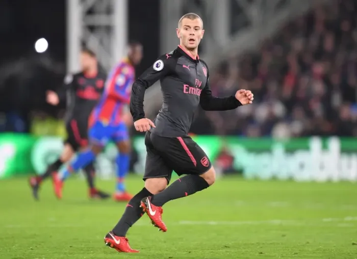 Framed Print : Jack Wilshere in Action: Arsenal vs. Crystal Palace, Premier League 2017-18