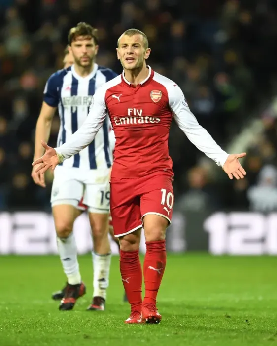 Framed Print : Jack Wilshere in Action: Arsenal vs. West Bromwich Albion, Premier League 2017-18 Framed Print : Jack Wilshere in Action: Arsenal vs. West Bromwich Albion, Premier League 2017-18
