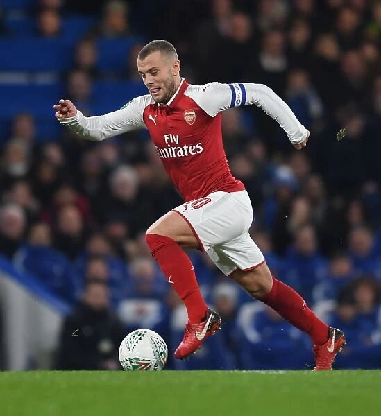 Jack Wilshere in Action: Arsenal vs. Chelsea Carabao Cup Semi-Final, 2017-18