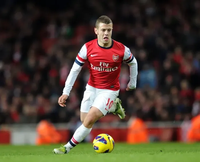 Framed Print : Jack Wilshere in Action: Arsenal vs. West Bromwich Albion, Premier League 2012-13