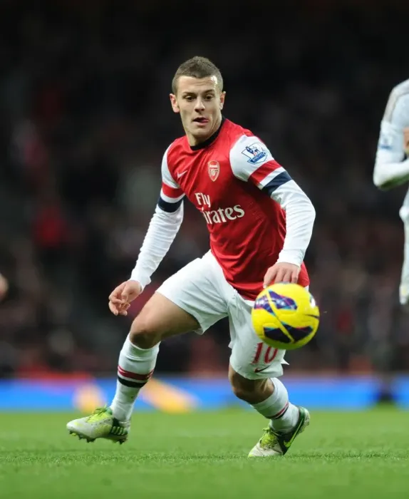 Framed Print : Jack Wilshere in Action: Arsenal vs. Swansea City (Premier League 2012-13)