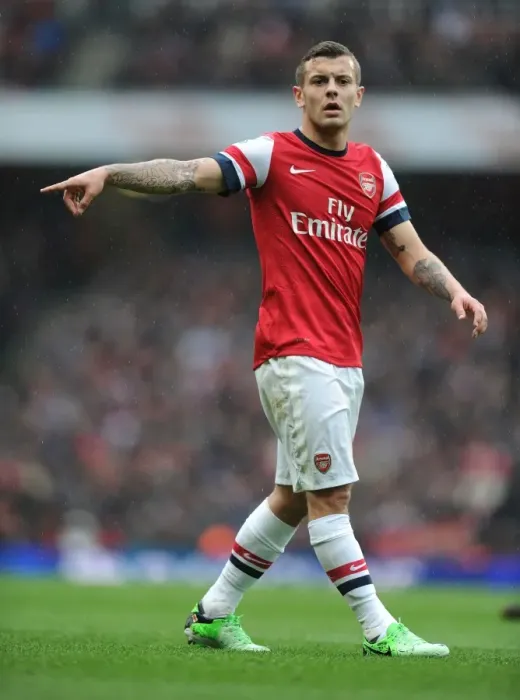 Framed Print : Jack Wilshere in Action: Arsenal vs. Norwich City (2012-13)