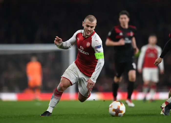 Framed Print : Jack Wilshere in Action: Arsenal vs AC Milan, UEFA Europa League 2018 Framed Print : Jack Wilshere in Action: Arsenal vs AC Milan, UEFA Europa League 2018