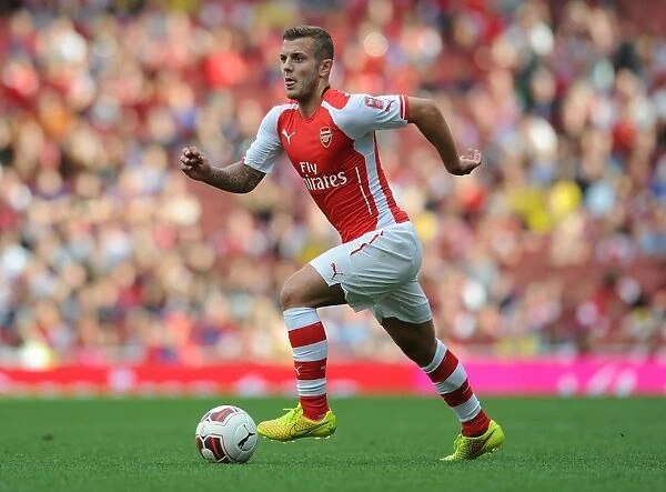 Jack Wilshere in Action: Arsenal vs Benfica, Emirates Cup 2014