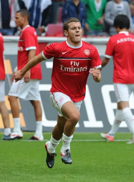 Framed Print : Jack Wilshere in Action: Arsenal vs. Cologne (2011) Framed Print : Jack Wilshere in Action: Arsenal vs. Cologne (2011)