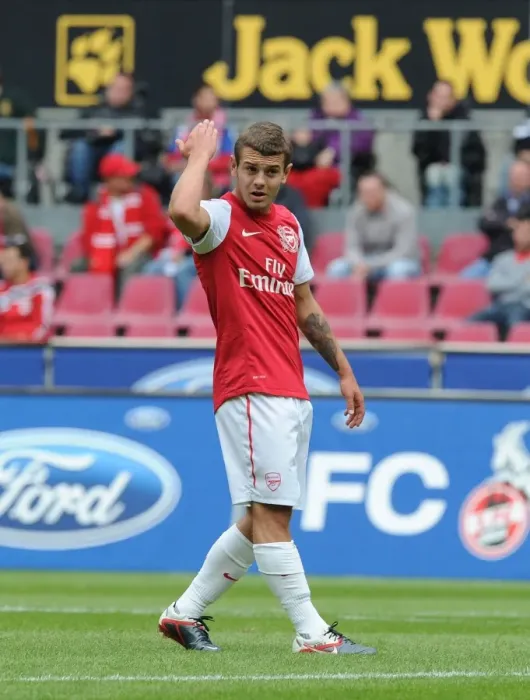 Framed Print : Jack Wilshere in Action: Arsenal vs Cologne Pre-Season Friendly (2011)
