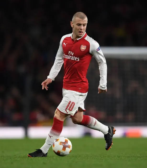 Framed Print : Jack Wilshere in Action: Arsenal vs CSKA Moscow, UEFA Europa League Quarterfinals