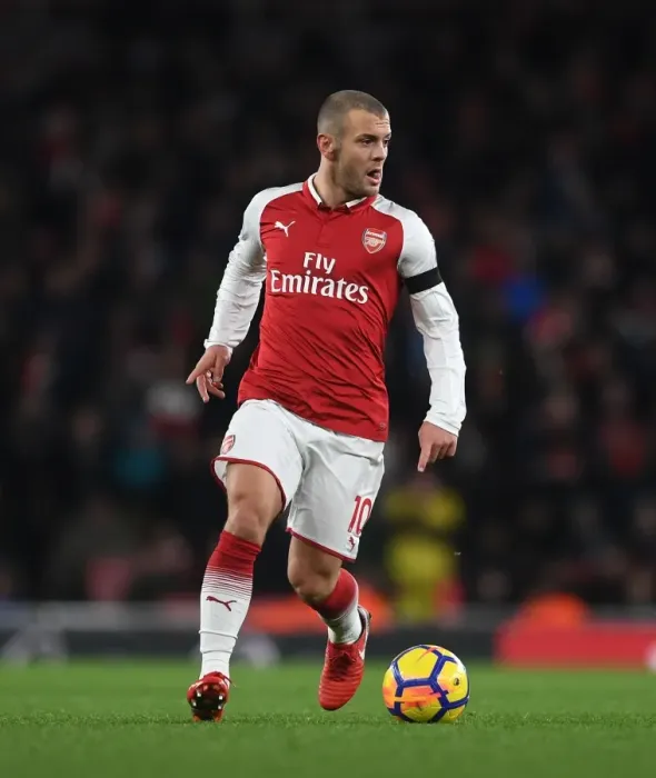 Framed Print : Jack Wilshere in Action: Arsenal vs Huddersfield Town, Premier League 2017-18 Framed Print : Jack Wilshere in Action: Arsenal vs Huddersfield Town, Premier League 2017-18