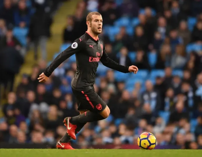 Framed Print : Jack Wilshere in Action: Arsenal vs Manchester City, Premier League 2017-18 Framed Print : Jack Wilshere in Action: Arsenal vs Manchester City, Premier League 2017-18