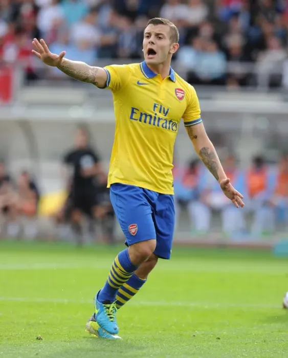 Framed Print : Jack Wilshere in Action: Arsenal vs Manchester City, 2013 Pre-Season Framed Print : Jack Wilshere in Action: Arsenal vs Manchester City, 2013 Pre-Season