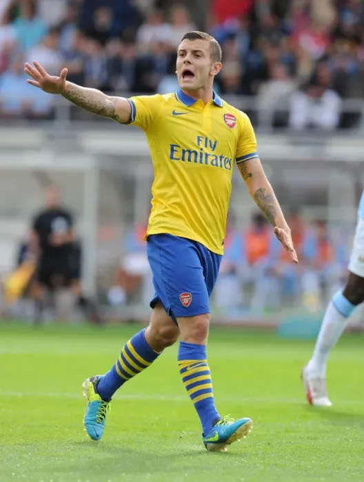 Framed Print : Jack Wilshere in Action: Arsenal vs Manchester City Pre-Season Clash, Finland 2013 Framed Print : Jack Wilshere in Action: Arsenal vs Manchester City Pre-Season Clash, Finland 2013