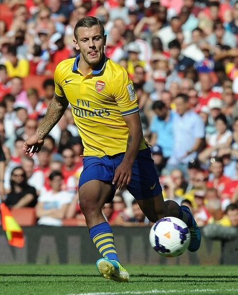 Jack Wilshere in Action: Arsenal vs Napoli, Emirates Cup 2013