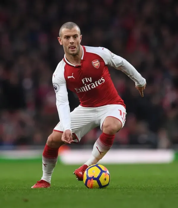 Framed Print : Jack Wilshere in Action: Arsenal vs Newcastle United, Premier League 2017-18