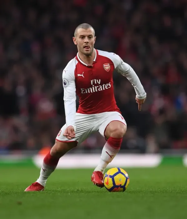 Framed Print : Jack Wilshere in Action: Arsenal vs Newcastle United, Premier League 2017-18