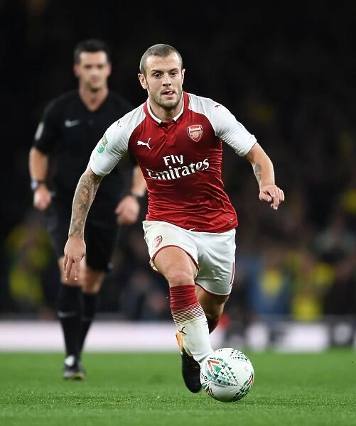 Jack Wilshere in Action: Arsenal vs Norwich City, Carabao Cup 2017-18