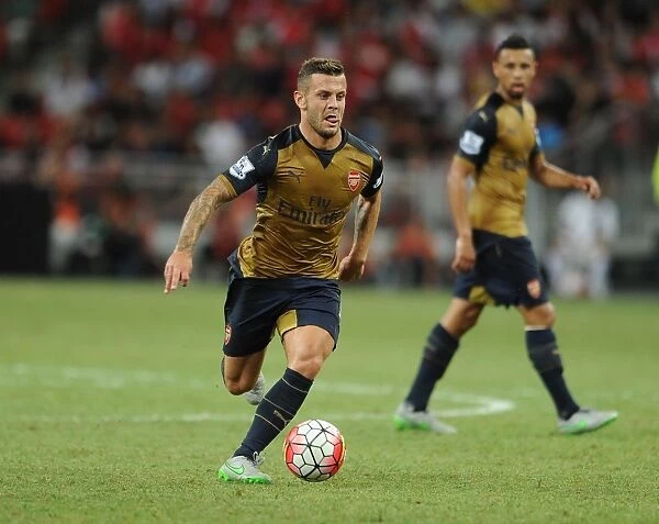 Jack Wilshere in Action: Arsenal vs Singapore XI, Barclays Asia Trophy, Kallang, 2015