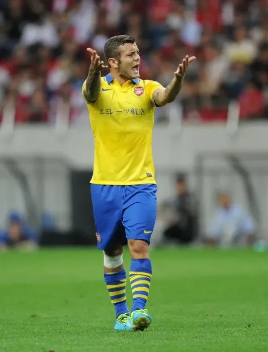 Framed Print : Jack Wilshere in Action: Arsenal vs Urawa Red Diamonds, Saitama 2013
