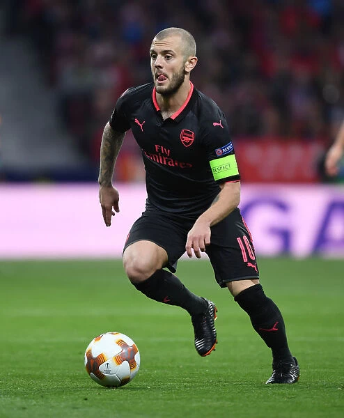 Jack Wilshere in Action: Arsenal's Semi-Final Battle at Atletico Madrid, UEFA Europa League 2017-18