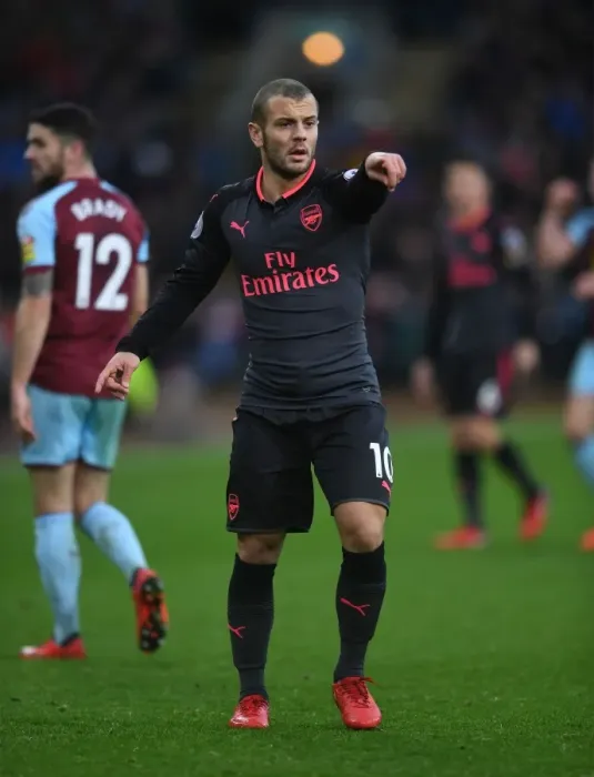 Framed Print : Jack Wilshere in Action: Burnley vs. Arsenal, Premier League 2017-18 Framed Print : Jack Wilshere in Action: Burnley vs. Arsenal, Premier League 2017-18