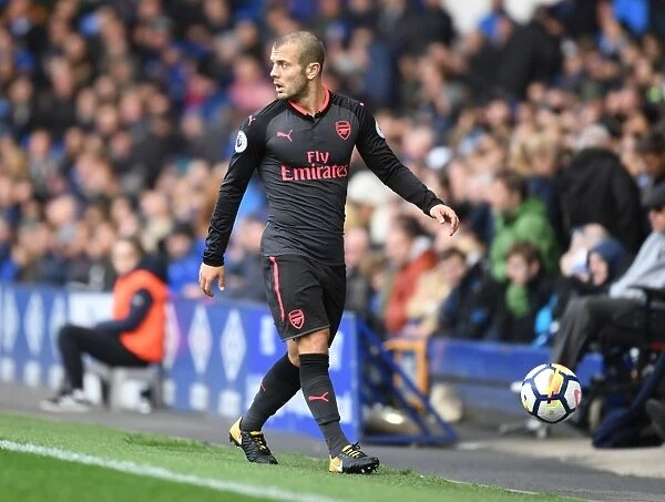 Jack Wilshere: In Action Against Everton in Premier League 2017-18
