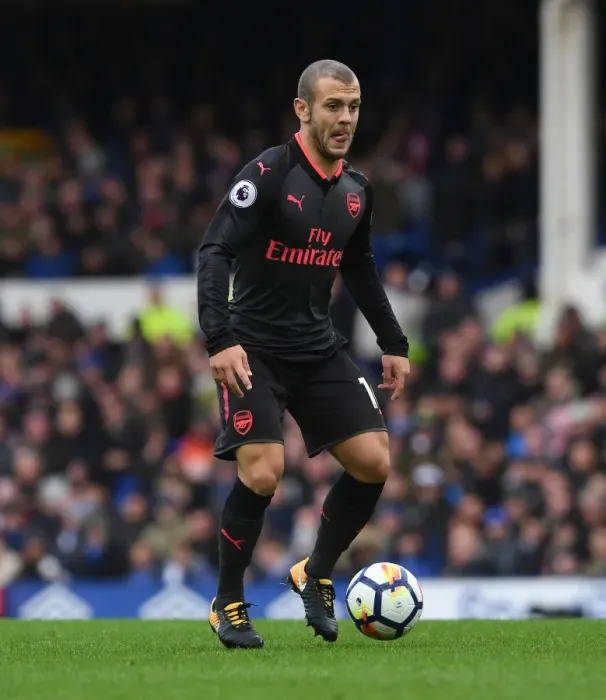 Framed Print : Jack Wilshere: In Action Against Everton, Premier League 2017-18 Framed Print : Jack Wilshere: In Action Against Everton, Premier League 2017-18