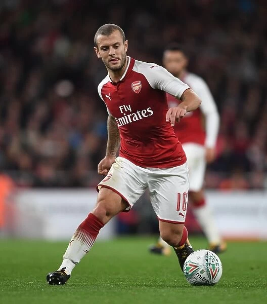 Jack Wilshere: In Action Against Norwich City, Carabao Cup 2017-18