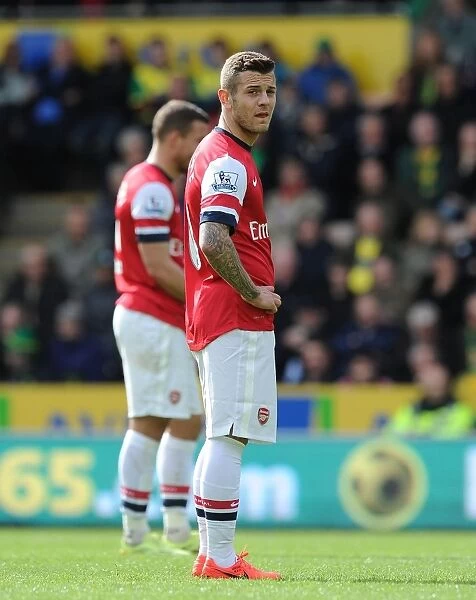 Jack Wilshere in Action: Norwich City vs Arsenal, Premier League 2013-14