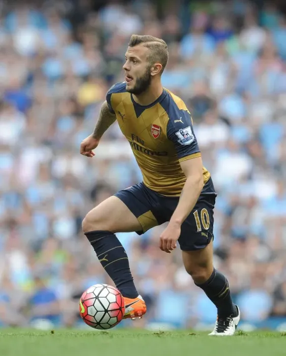 Framed Print : Jack Wilshere in Action: Premier League Battle - Manchester City vs. Arsenal (2015-16) Framed Print : Jack Wilshere in Action: Premier League Battle - Manchester City vs. Arsenal (2015-16)