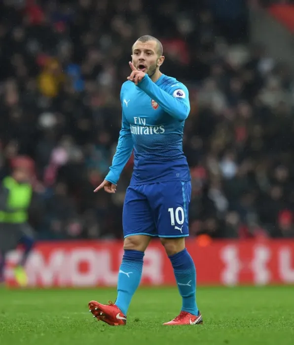 Framed Print : Jack Wilshere in Action: Southampton vs. Arsenal, Premier League 2017-18 Framed Print : Jack Wilshere in Action: Southampton vs. Arsenal, Premier League 2017-18