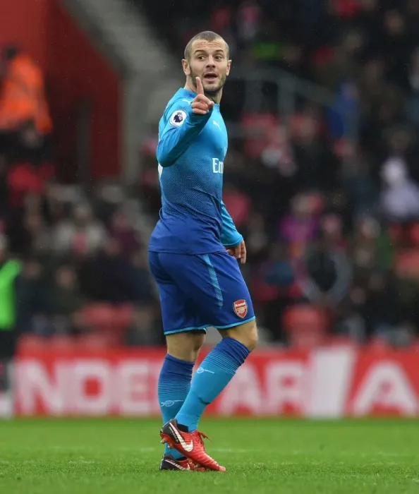 Framed Print : Jack Wilshere in Action: Southampton vs Arsenal, Premier League 2017-18 Framed Print : Jack Wilshere in Action: Southampton vs Arsenal, Premier League 2017-18