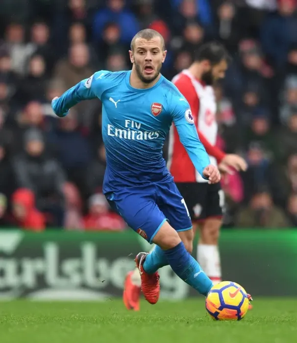 Framed Print : Jack Wilshere in Action: Southampton vs Arsenal, Premier League 2017-18 Framed Print : Jack Wilshere in Action: Southampton vs Arsenal, Premier League 2017-18